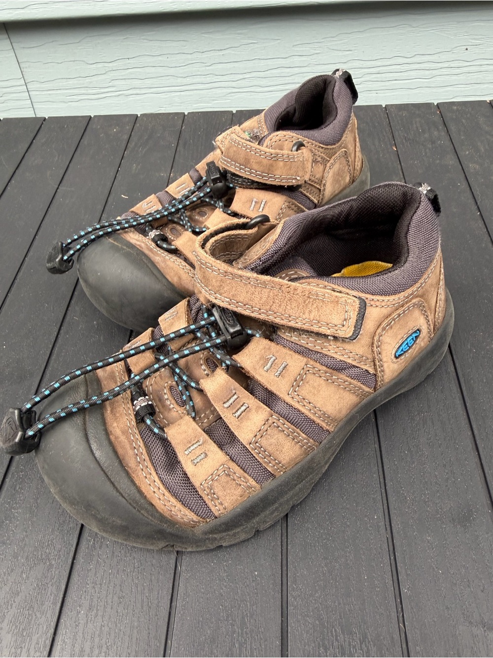KEEN LITTLE KID’S NEWPORT SHOE Bison BLUE Sz 11
